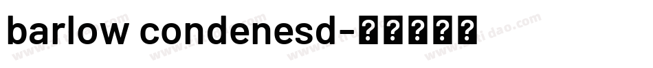barlow condenesd字体转换